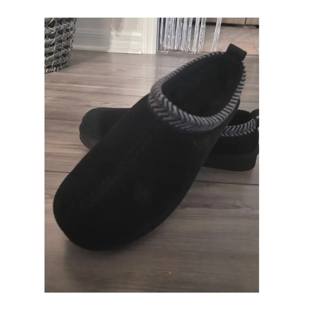 Koolaburra By UGG Men’s Burree Suede Slippers – Black – Size 12 NEW